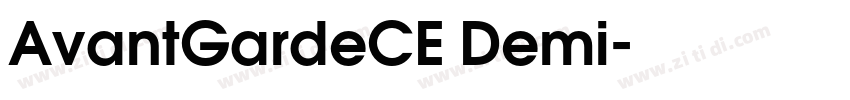 AvantGardeCE Demi字体转换